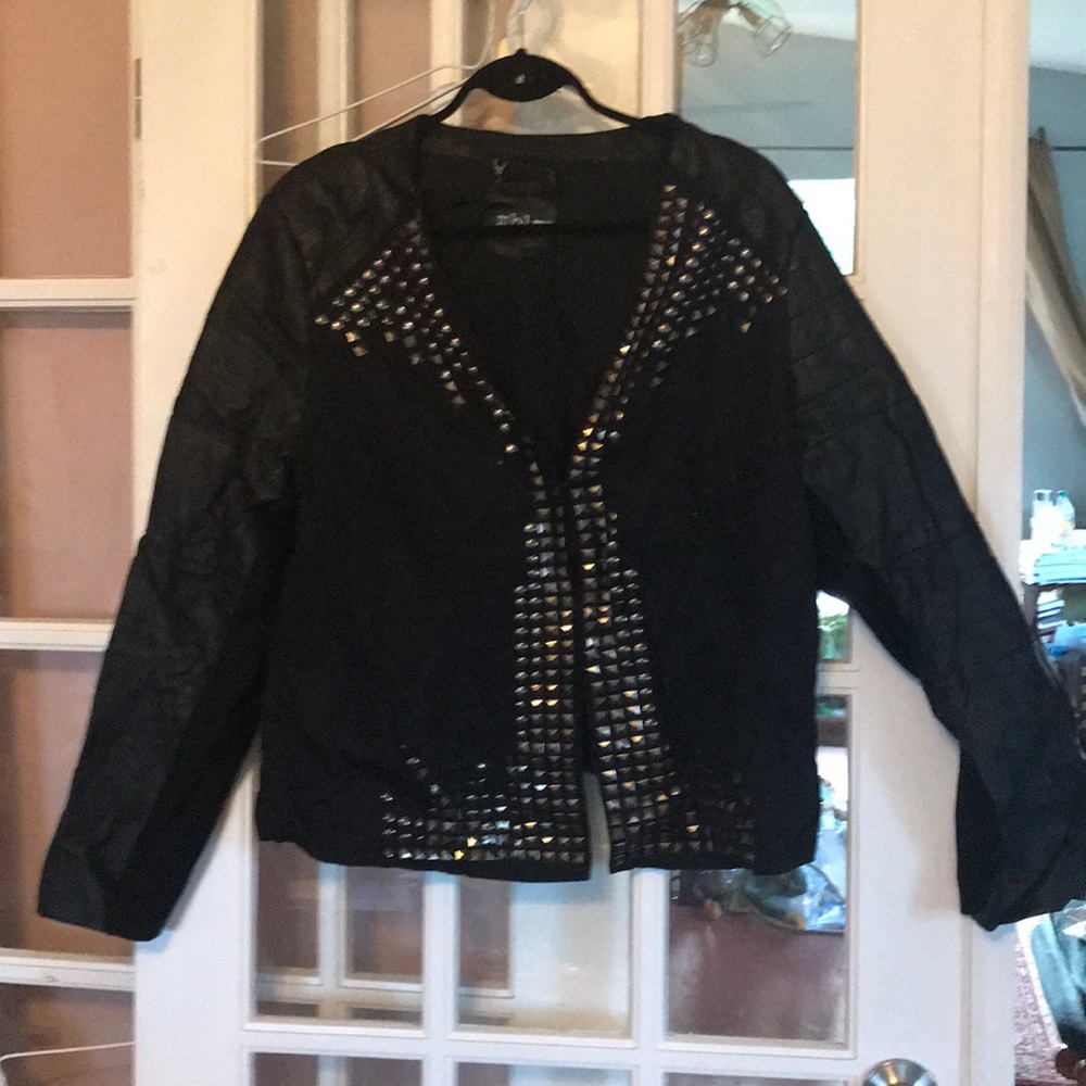 MBLM Black Leather-look jacket